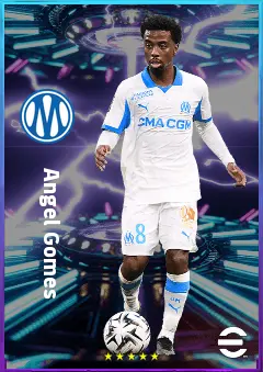 Angel Gomes eFootball 2026 player card, 82 OVR CMF