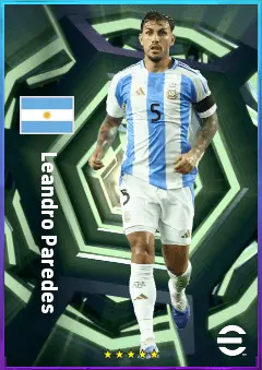 Leandro Paredes eFootball 2026 player card, 80 OVR DMF