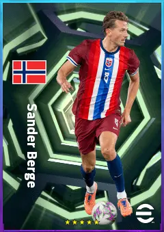 Sander Berge eFootball 2026 player card, 81 OVR DMF