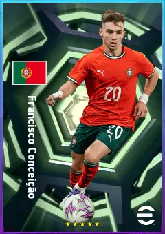 Francisco Conceição eFootball 2026 player card, 81 OVR RMF