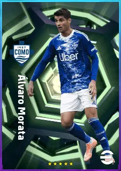 Álvaro Morata eFootball 2026 player card, 82 OVR CF