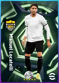 Manuel Locatelli eFootball 2026 player card, 82 OVR DMF