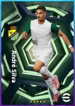 André Silva eFootball 2026 player card, 78 OVR CF