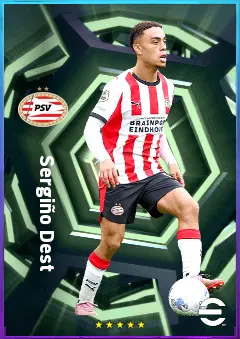 Sergiño Dest eFootball 2026 player card, 80 OVR RB