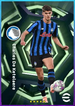 Charles De Ketelaere eFootball 2026 player card, 82 OVR SS