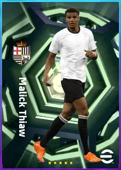 Malick Thiaw eFootball 2026 player card, 83 OVR CB