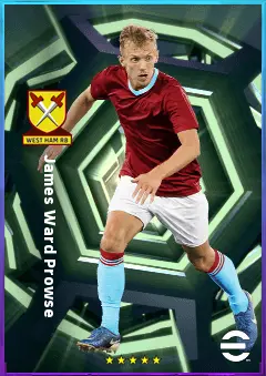 James Ward Prowse eFootball 2026 player card, 80 OVR CMF