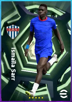 Ismaïla Sarr eFootball 2026 player card, 81 OVR AMF