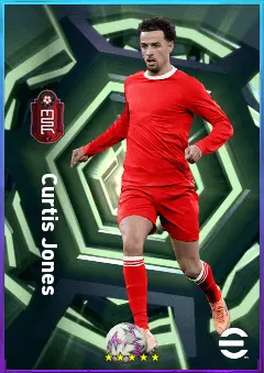 Curtis Jones eFootball 2026 player card, 81 OVR CMF