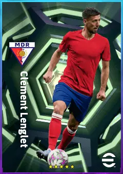 Clément Lenglet eFootball 2026 player card, 80 OVR CB