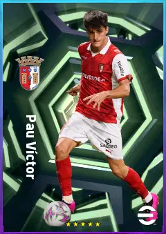Pau Víctor eFootball 2026 player card, 79 OVR CF