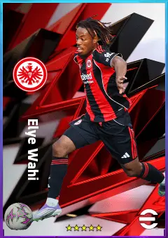 Elye Wahi eFootball 2026 player card, 82 OVR CF