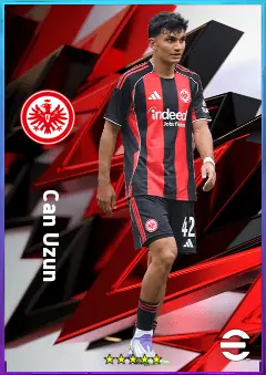 Can Uzun eFootball 2026 player card, 80 OVR AMF
