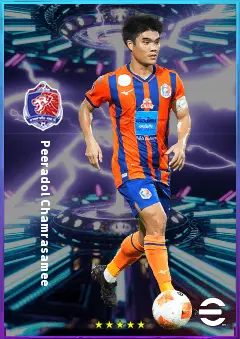 Peeradol Chamrasamee eFootball 2026 player card, 79 OVR CMF