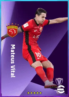 Mateus Vital eFootball 2026 player card, 81 OVR AMF
