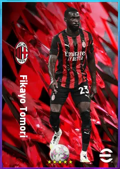 Fikayo Tomori eFootball 2026 player card, 82 OVR CB