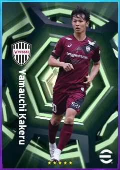 Yamauchi Kakeru eFootball 2026 player card, 76 OVR AMF