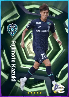 Fujimoto Kazuki eFootball 2026 player card, 76 OVR LMF