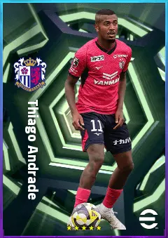 Thiago Andrade eFootball 2026 player card, 78 OVR LWF