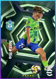Nitta Rio eFootball 2026 player card, 74 OVR CF