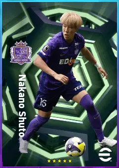 Nakano Shuto eFootball 2026 player card, 77 OVR RB