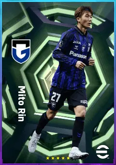 Mito Rin eFootball 2026 player card, 75 OVR CMF