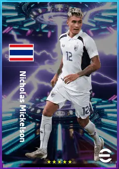 Nicholas Mickelson eFootball 2026 player card, 79 OVR RB