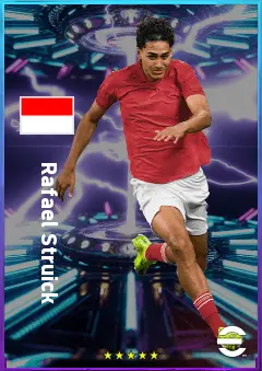 Rafael Struick eFootball 2026 player card, 78 OVR LWF