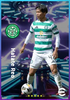 Hatate Reo eFootball 2026 player card, 80 OVR CMF