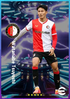 Watanabe Tsuyoshi eFootball 2026 player card, 79 OVR CB