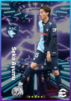 Seko Ayumu eFootball 2026 player card, 77 OVR CB