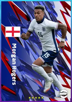 Morgan Rogers eFootball 2026 player card, 83 OVR AMF