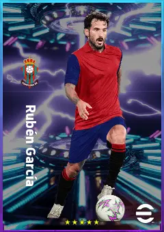 Rubén García eFootball 2026 player card, 80 OVR RMF