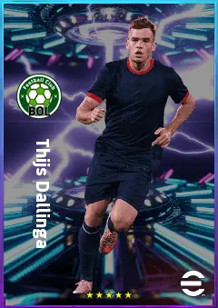 Thijs Dallinga eFootball 2026 player card, 80 OVR CF