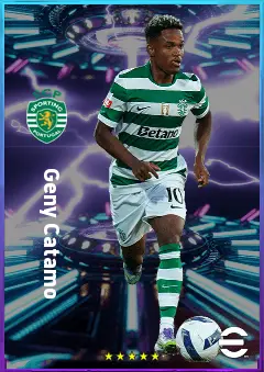 Geny Catamo eFootball 2026 player card, 80 OVR RMF