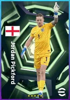 Jordan Pickford eFootball 2026 player card, 83 OVR GK