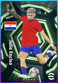 Julio Enciso eFootball 2026 player card, 80 OVR SS