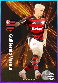 Guillermo Varela eFootball 2026 player card, 78 OVR RB