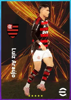 Luiz Araújo eFootball 2026 player card, 81 OVR RMF