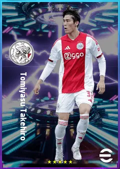 Tomiyasu Takehiro eFootball 2026 player card, 82 OVR RB