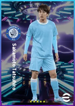 Sakamoto Tatsuhiro eFootball 2026 player card, 78 OVR RMF