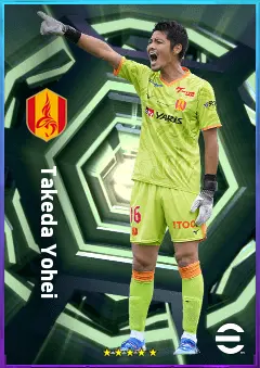 Takeda Yohei eFootball 2026 player card, 74 OVR GK