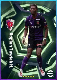 Appiah Tawiah H. eFootball 2026 player card, 75 OVR CB