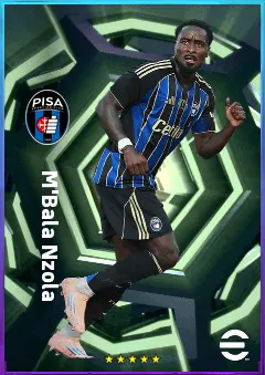 M'Bala Nzola eFootball 2026 player card, 80 OVR CF