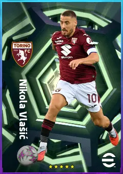Nikola Vlašić eFootball 2026 player card, 80 OVR AMF