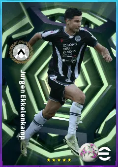 Jurgen Ekkelenkamp eFootball 2026 player card, 78 OVR AMF