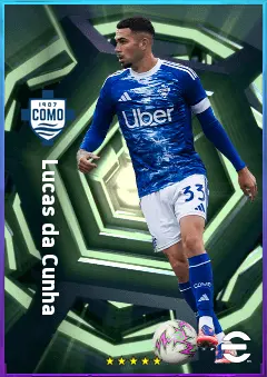 Lucas da Cunha eFootball 2026 player card, 79 OVR LWF