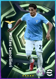 Matteo Cancellieri eFootball 2026 player card, 79 OVR RWF