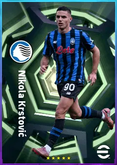 Nikola Krstović eFootball 2026 player card, 78 OVR CF
