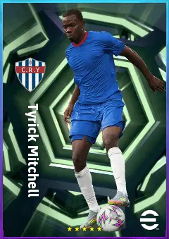 Tyrick Mitchell eFootball 2026 player card, 81 OVR LB
